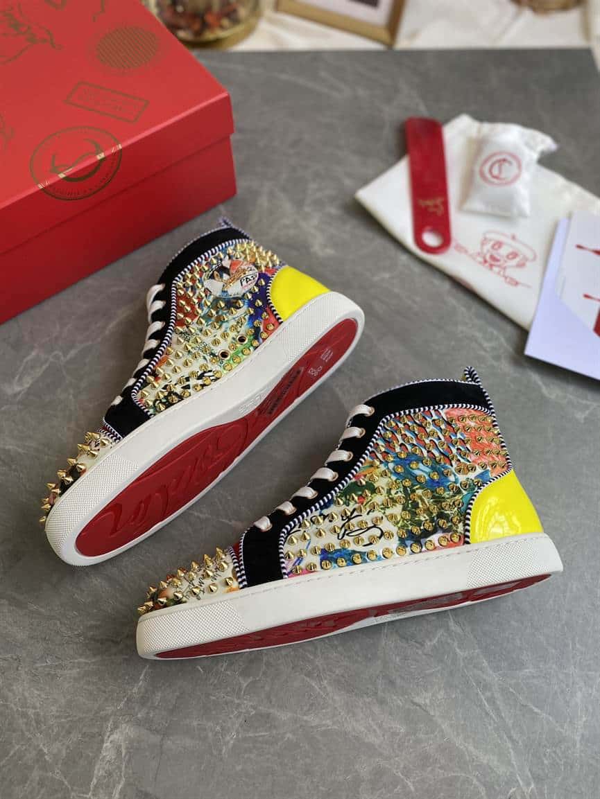 Ch**an louboutin high top sneaker - cl124