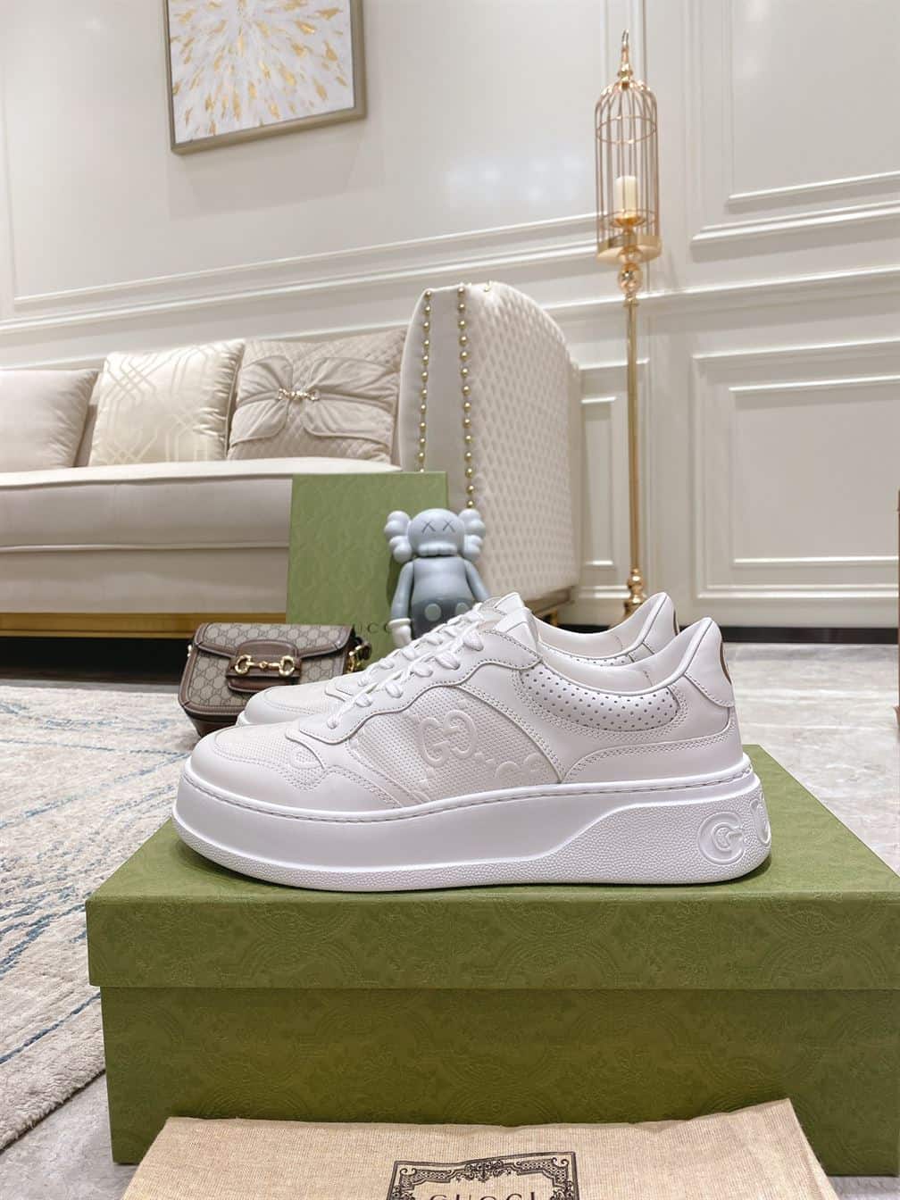 Men's GG embossed sneaker - GC083