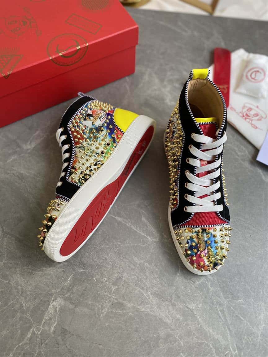 Ch**an louboutin high top sneaker - cl124