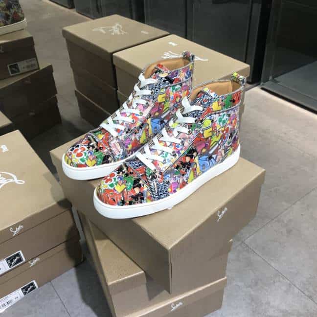 Ch**an louboutin high top sneaker - cl118