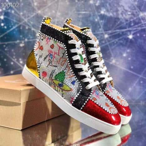 Ch**an louboutin high top sneaker - cl135