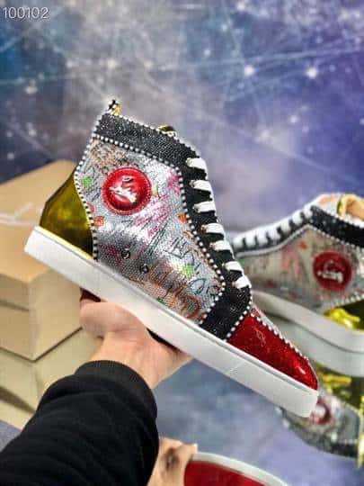 Ch**an louboutin high top sneaker - cl135
