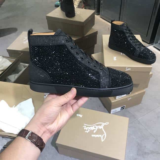 Ch**an louboutin high top sneaker - cl117