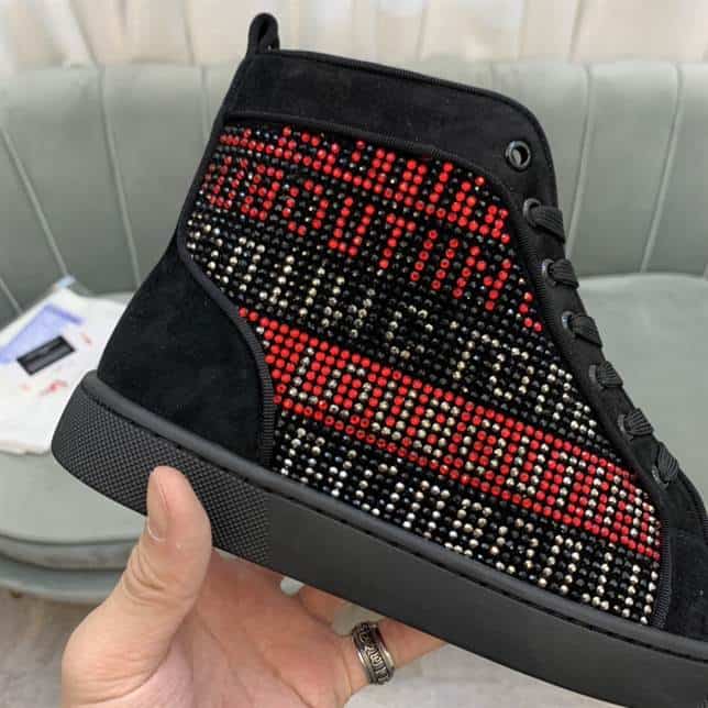 Ch**an louboutin high top sneaker - cl131