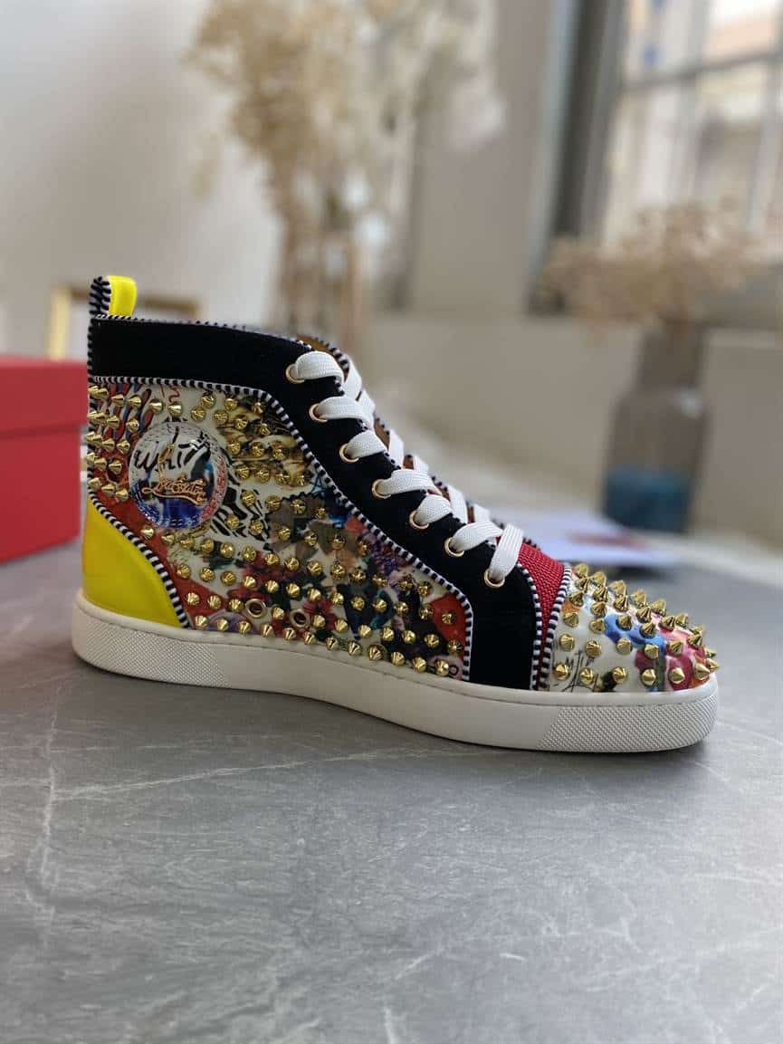 Ch**an louboutin high top sneaker - cl124