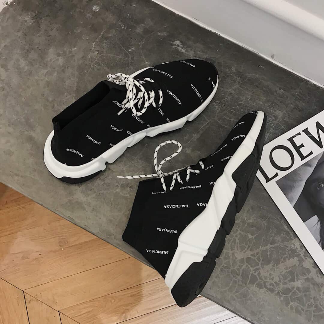 Ba*len*cia*ga men's speed logo-print sneaker - bb166