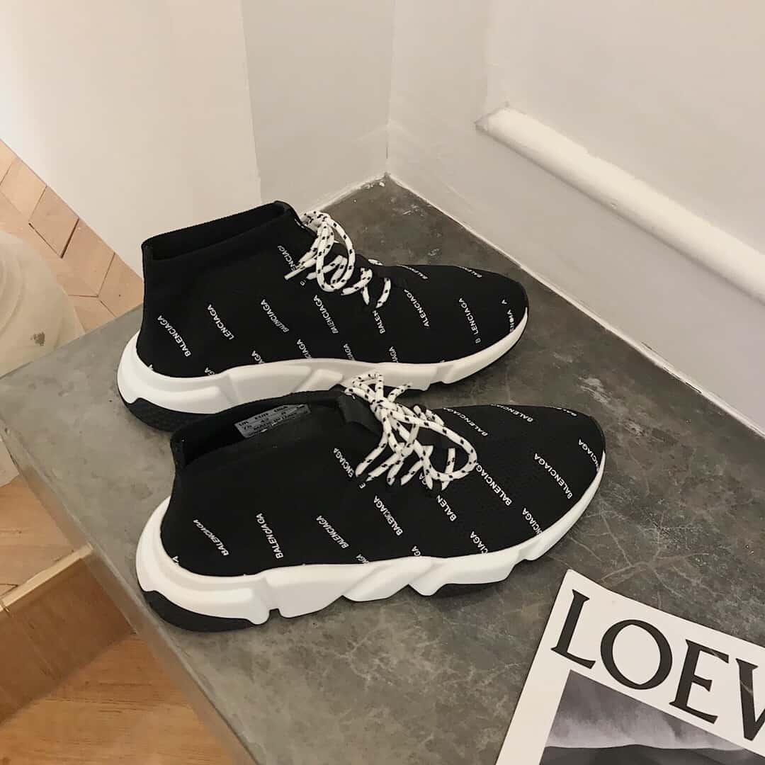 Ba*len*cia*ga men's speed logo-print sneaker - bb166