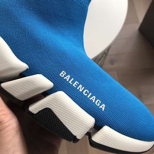 Ba*len*cia*ga speed 2.0 sneaker in blue - bb147