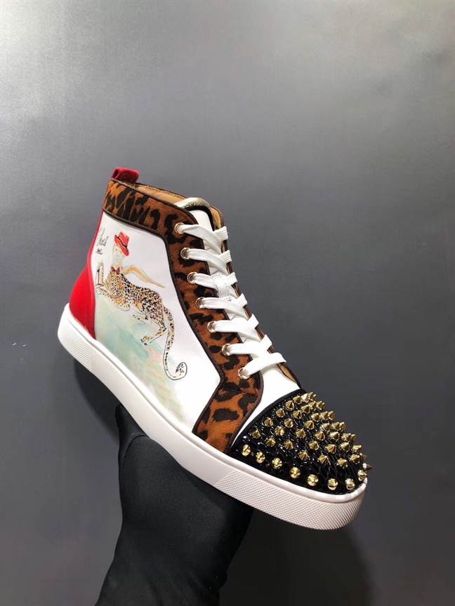 Ch**an louboutin high top sneaker - cl142