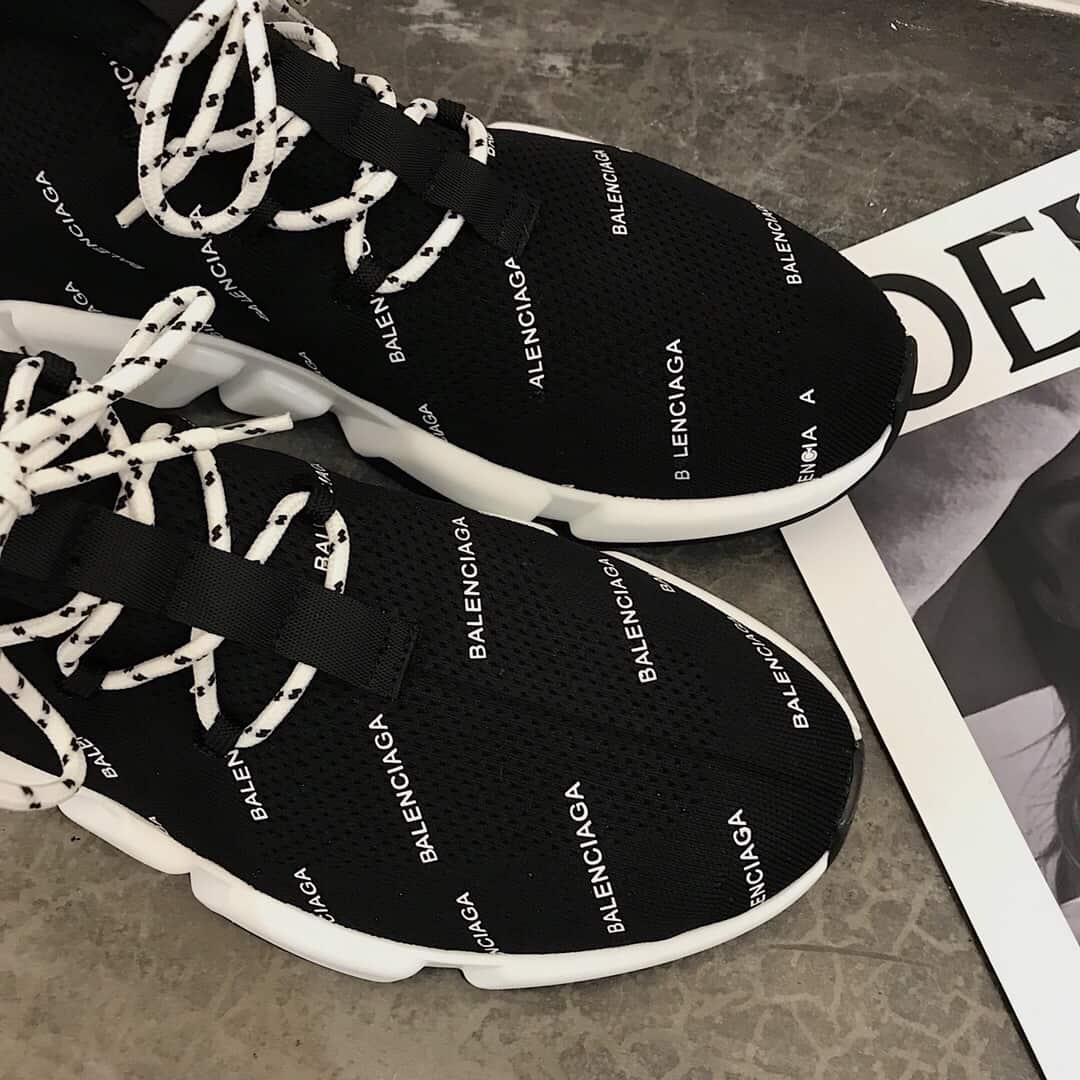 Ba*len*cia*ga men's speed logo-print sneaker - bb166