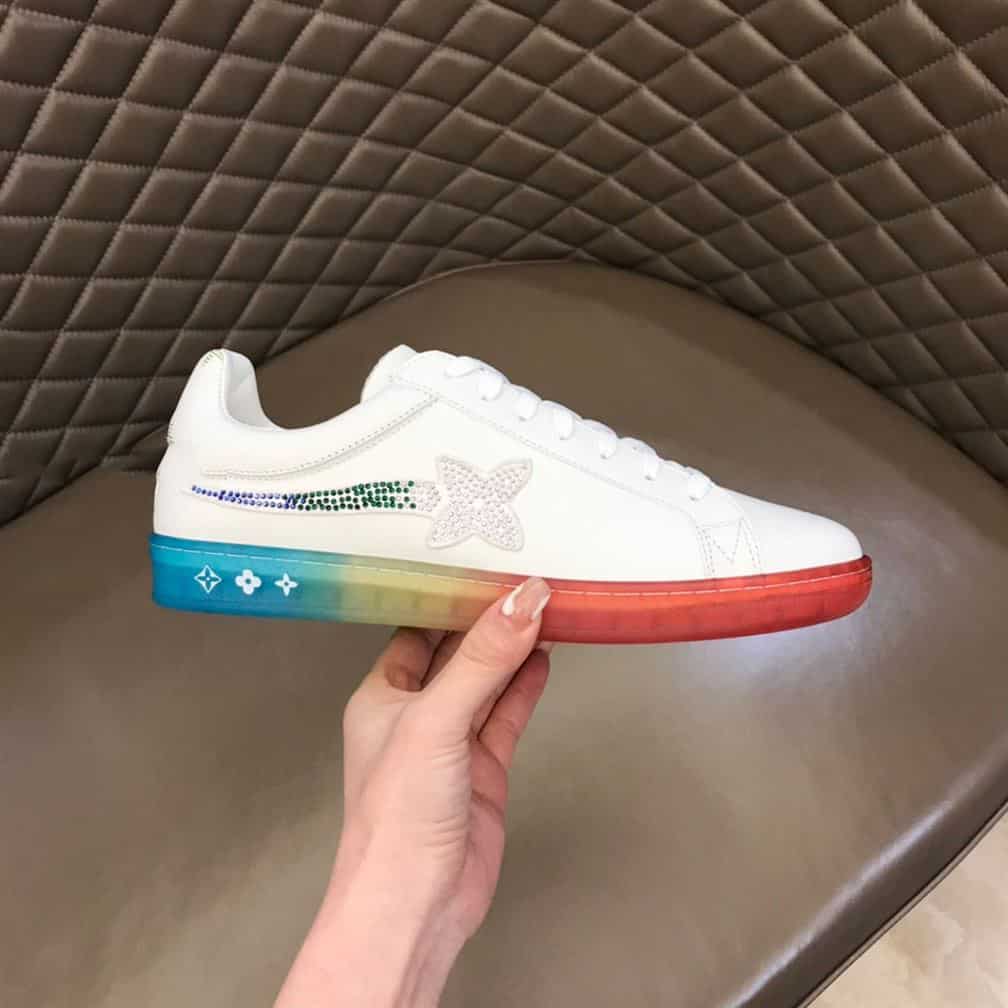 l0*is V*t0n luxembourg samothrace trainers in white - lsvt275