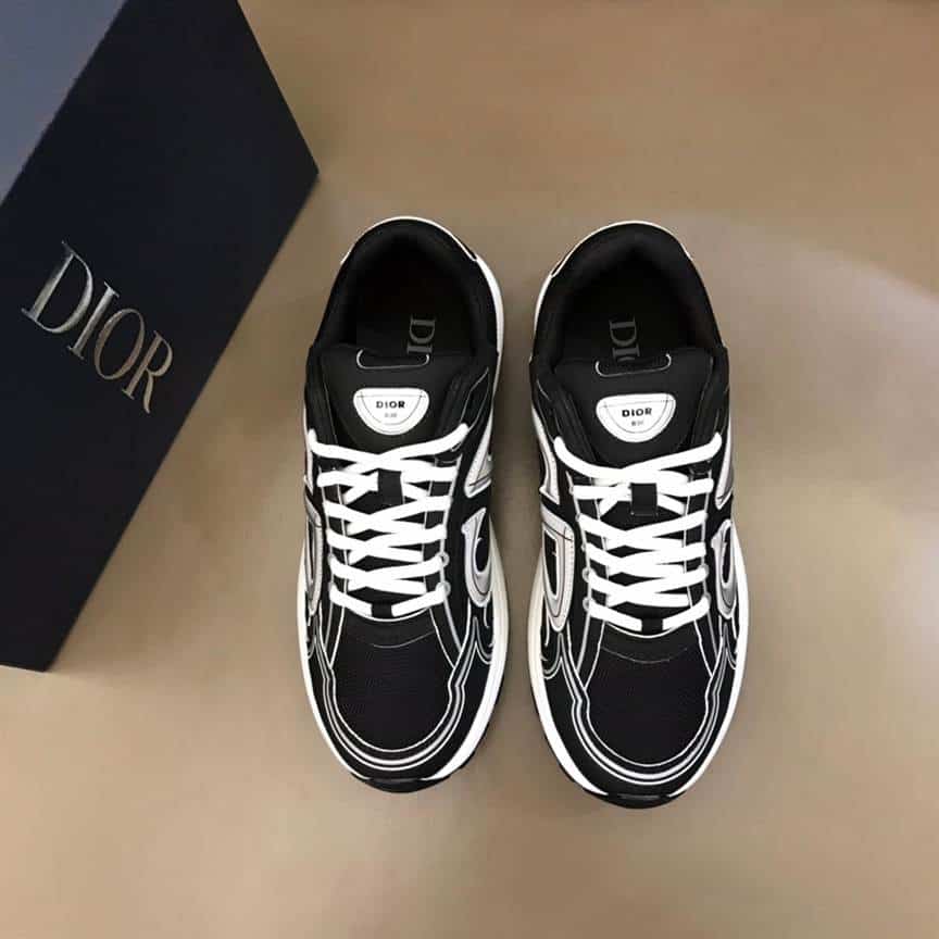 D*or b30 sneakers black mesh and technical fabric - cd88