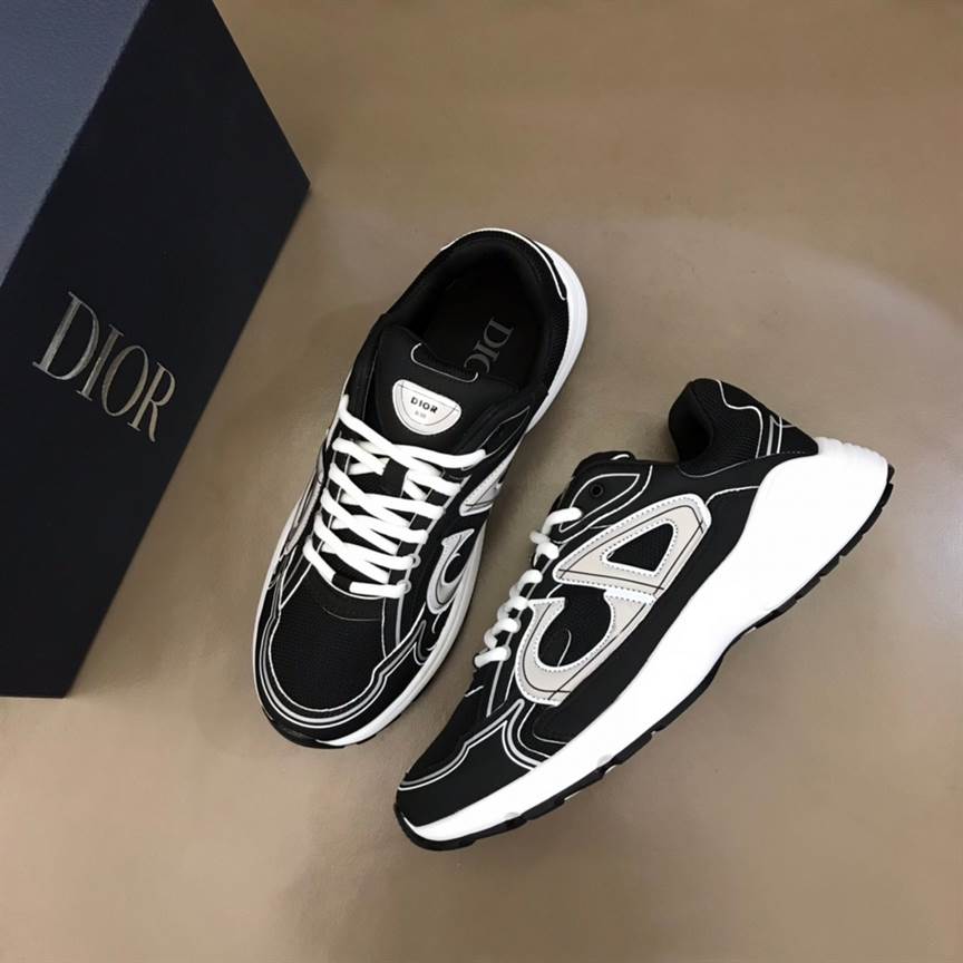 D*or b30 sneakers black mesh and technical fabric - cd88