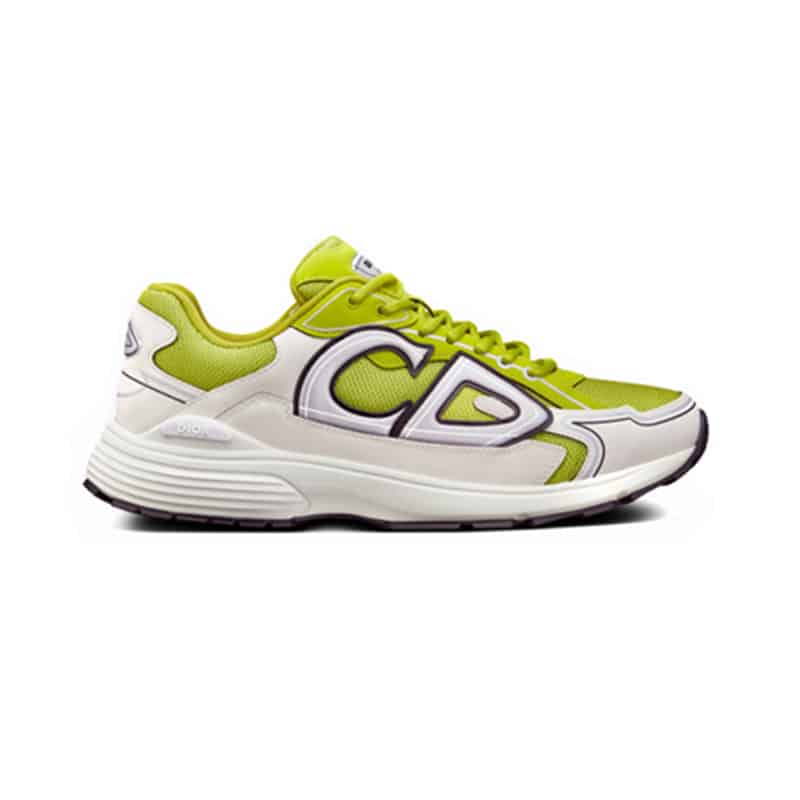 D*or b30 sneaker yellow mesh and white technical fabric - cd87