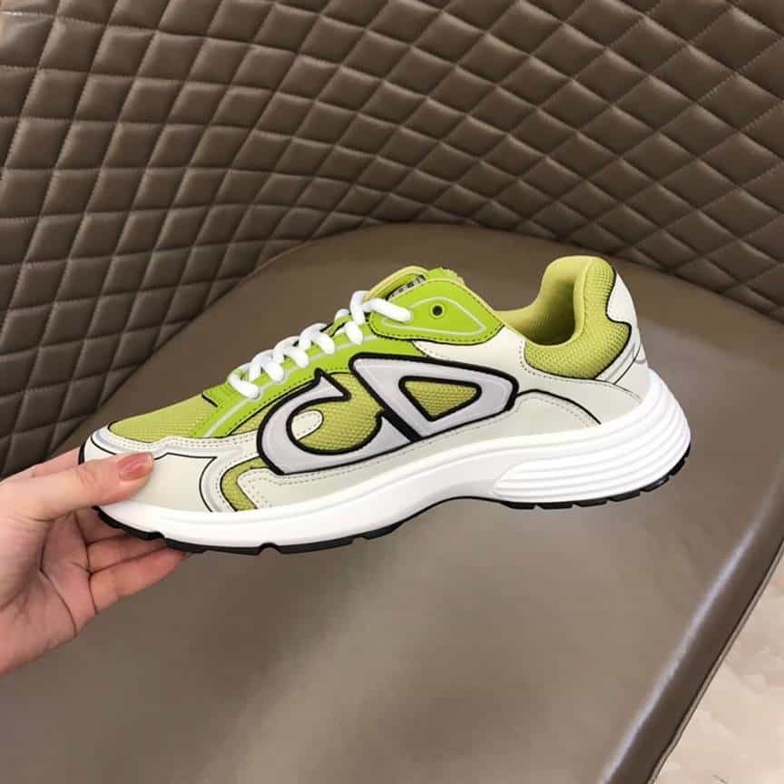 D*or b30 sneaker yellow mesh and white technical fabric - cd87