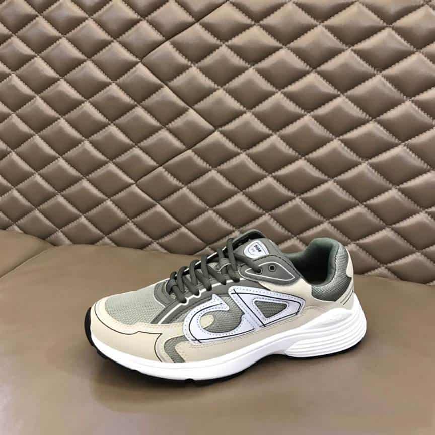 D*or b30 sneakers olive mesh and cream technical fabric - cd86