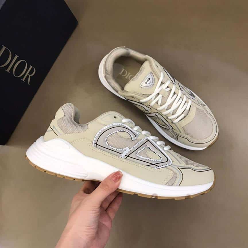D*or b30 sneakers cream mesh and technical fabric - cd89