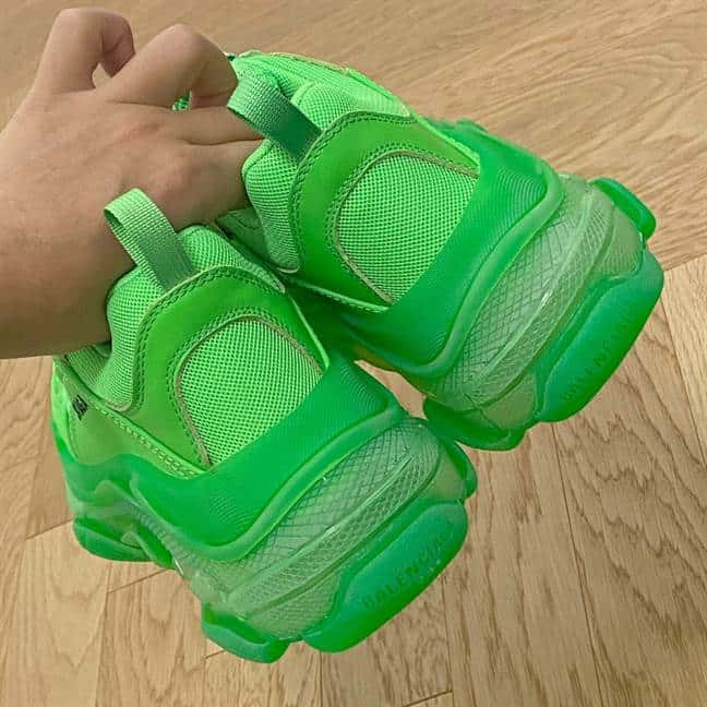 Ba*len*cia*ga men's triple s sneaker clear sole - bb196