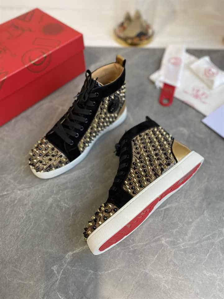 Ch**an louboutin high top sneaker - cl150