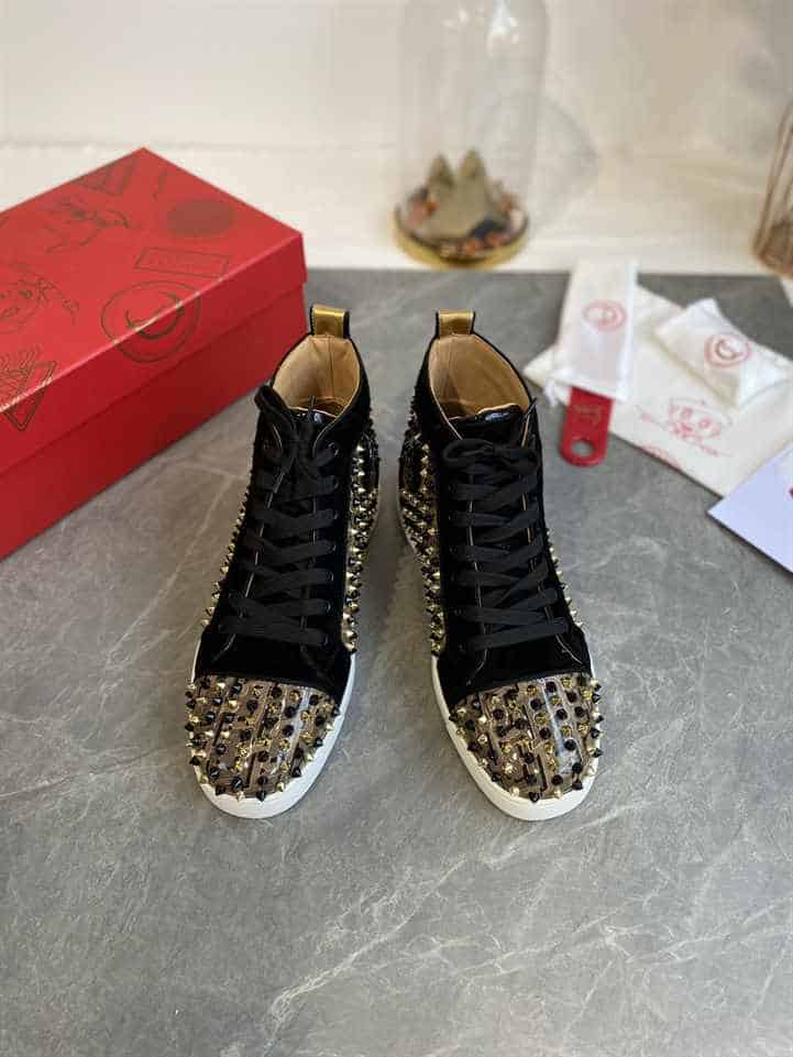Ch**an louboutin high top sneaker - cl150