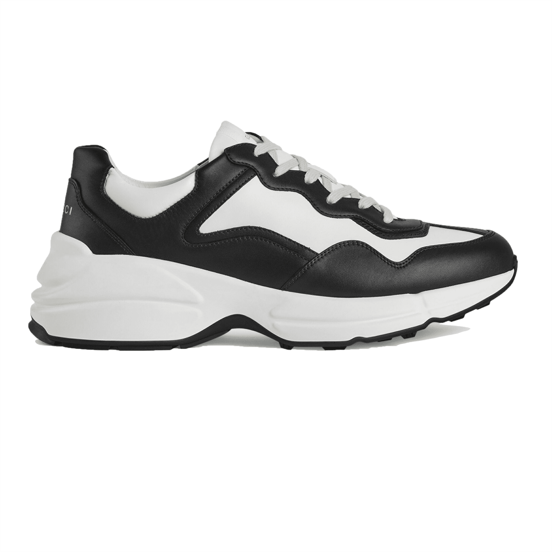 G*u*i rhyton low top sneakers in black and white – gc124