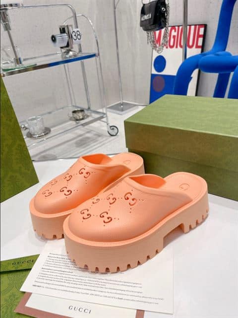 G*u*i wonmen's platform perforated g sandal - sdg018