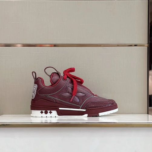 l0*is V*t0n skate sneakers in bordeaux red - lsvt326