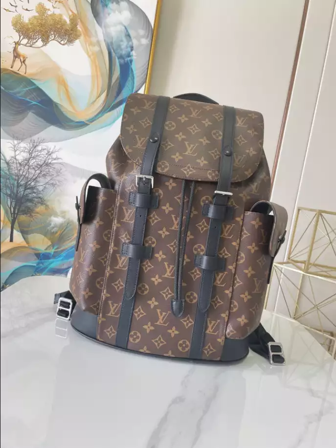 l0*is V*t0n christopher pm monogram macassar canvas - lbv390