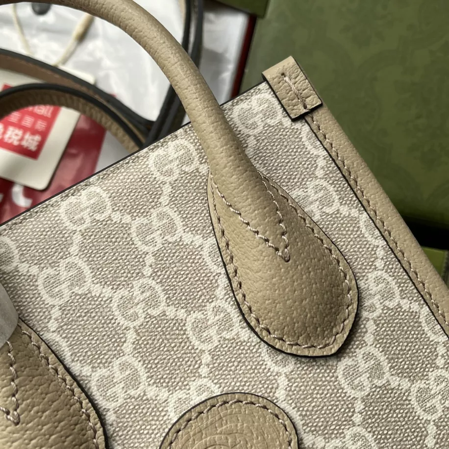 MINI TOTE BAG WITH INTERLOCKING G - GBC067