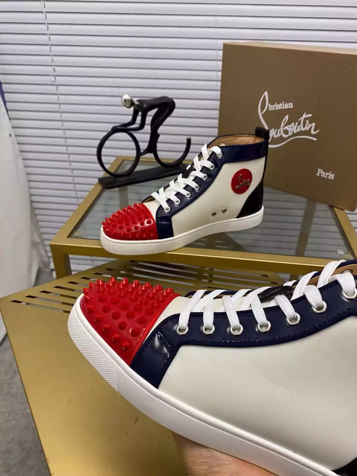 Ch**an louboutin high-top sneaker - cl176
