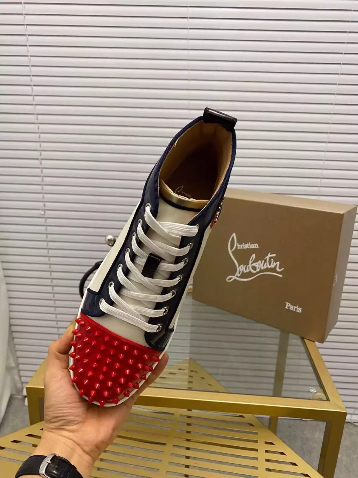 Ch**an louboutin high-top sneaker - cl176