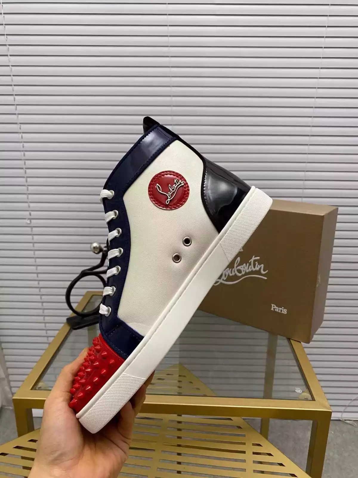 Ch**an louboutin high-top sneaker - cl176