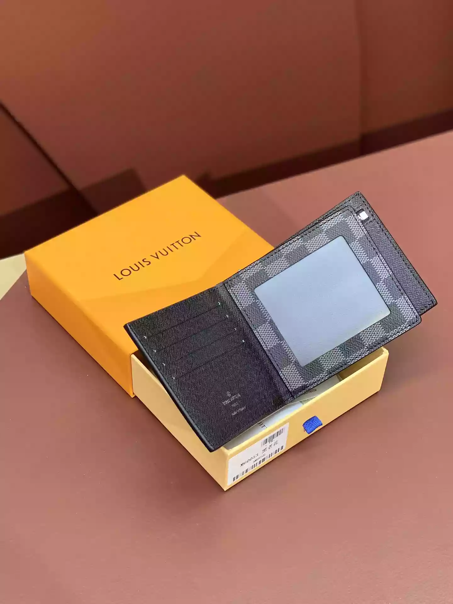 LV AMERIGO WALLET DAMIER GRAPHITE CANVAS - RRG096