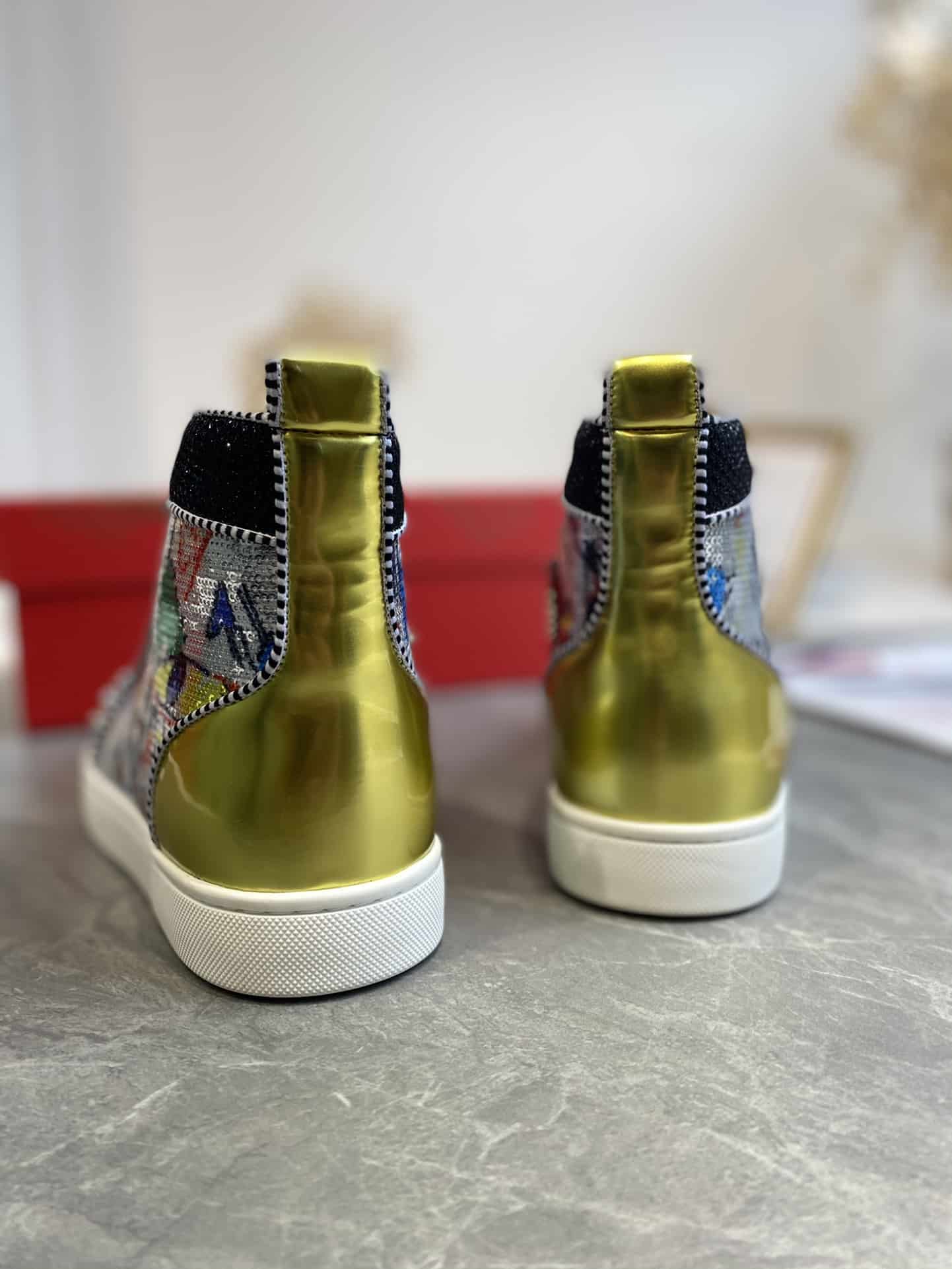 Ch**an louboutin high-top sneaker - cl182