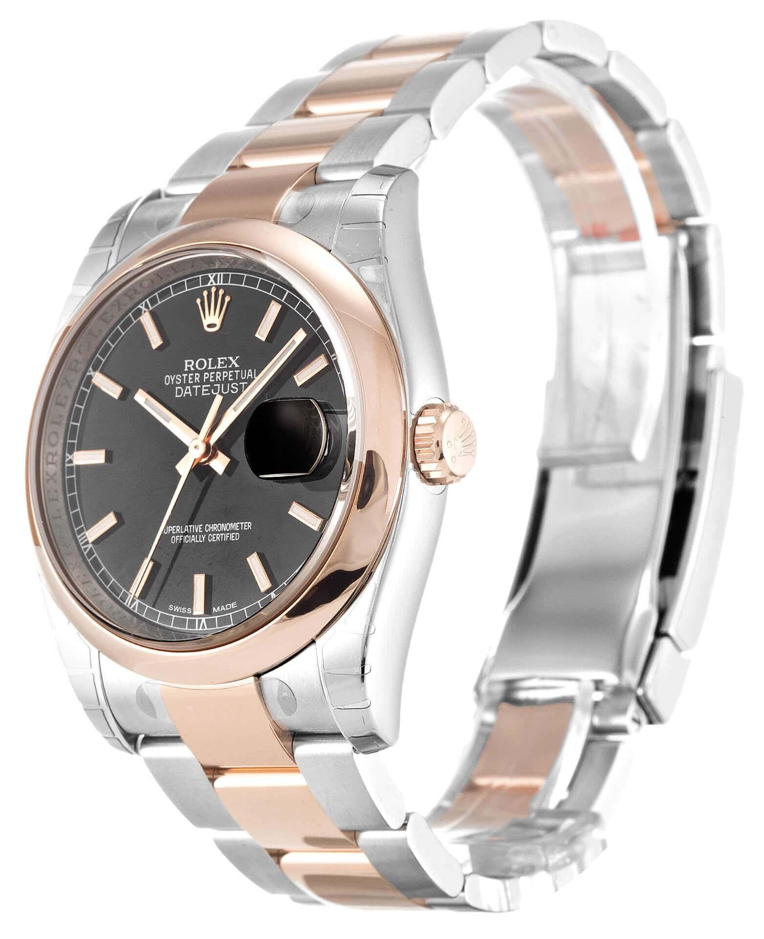 R*l*x datejust 116201 36mm black dial