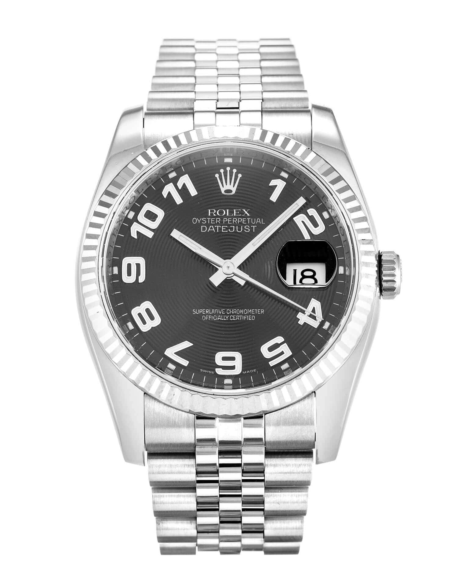 R*l*x datejust 116234 36mm black dial