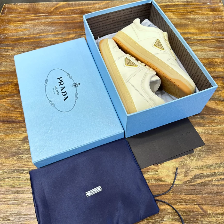 Pra*a downtown nappa leather sneakers - prd030