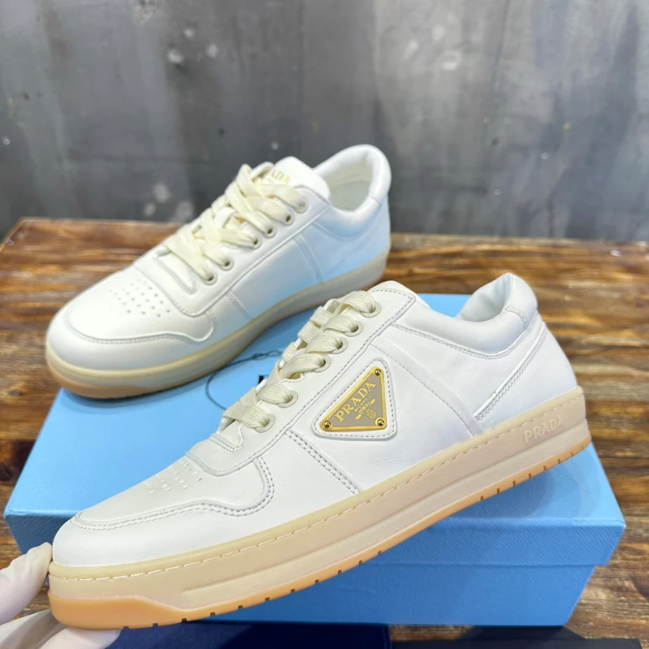 Pra*a downtown nappa leather sneakers - prd030