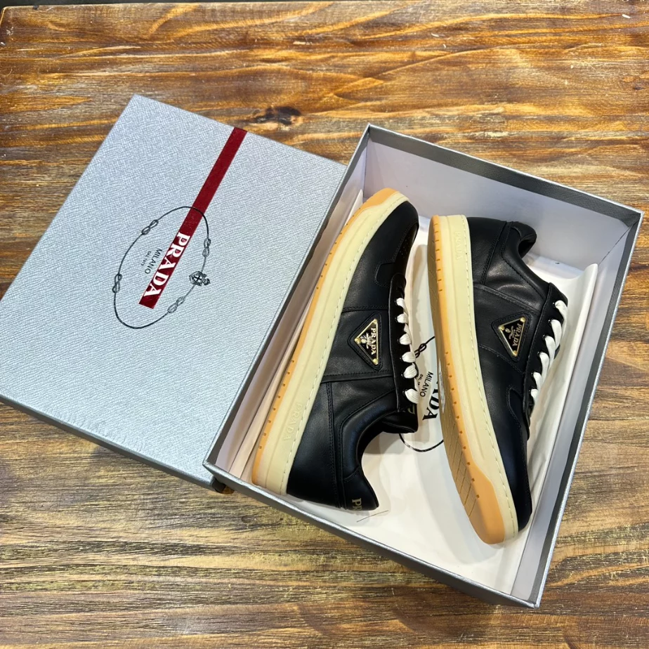 Pra*a downtown nappa leather sneakers - prd031