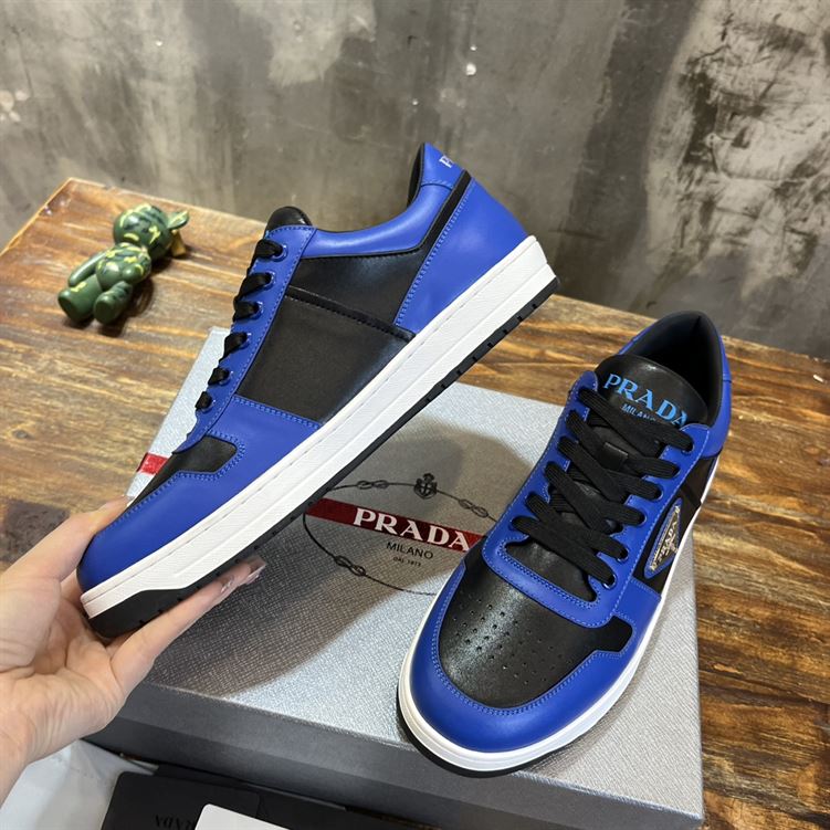 Pra*a downtown leather sneakers blue - prd094