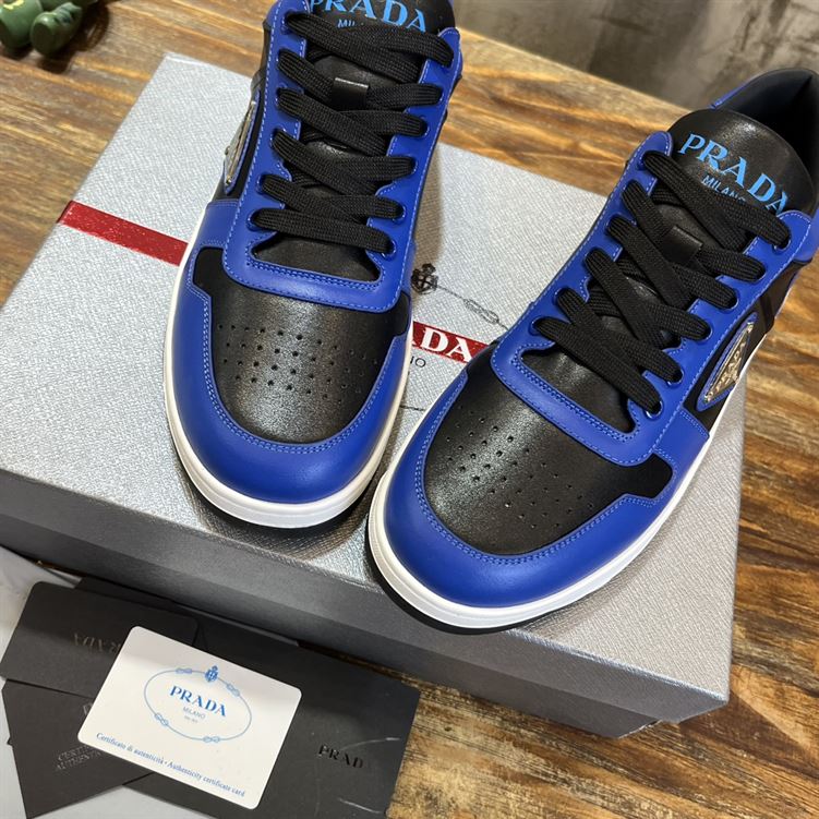 Pra*a downtown leather sneakers blue - prd094