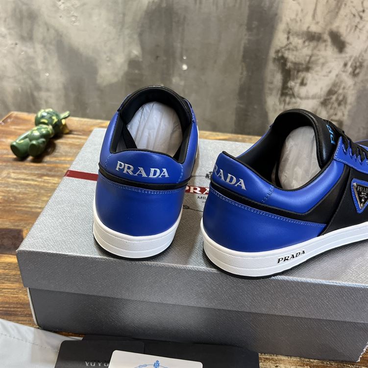 Pra*a downtown leather sneakers blue - prd094