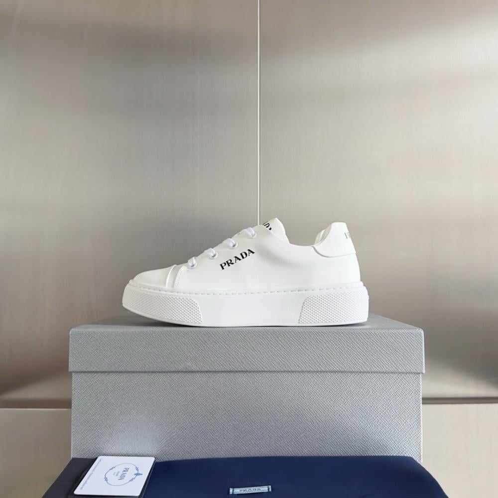 Pra*a macro re-nylon and brushed leather sneakers - prd064