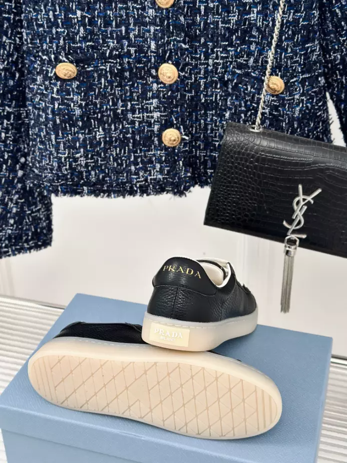 Pra*a suede sneakers alabaster black - prd082