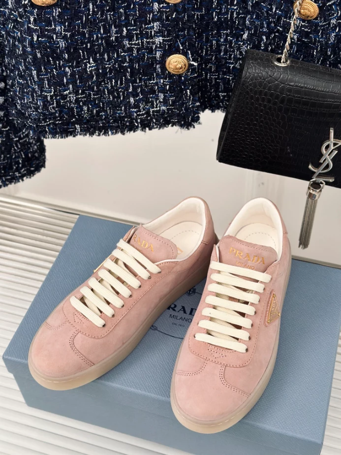 Pra*a suede sneakers alabaster pink - prd081
