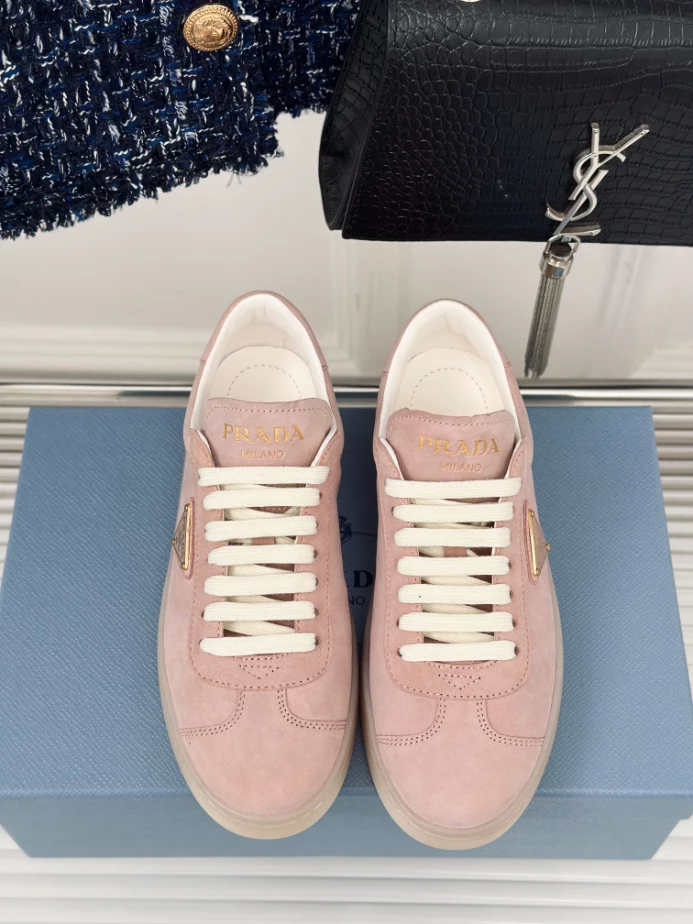 Pra*a suede sneakers alabaster pink - prd081
