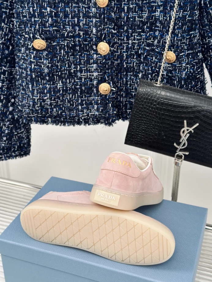 Pra*a suede sneakers alabaster pink - prd081