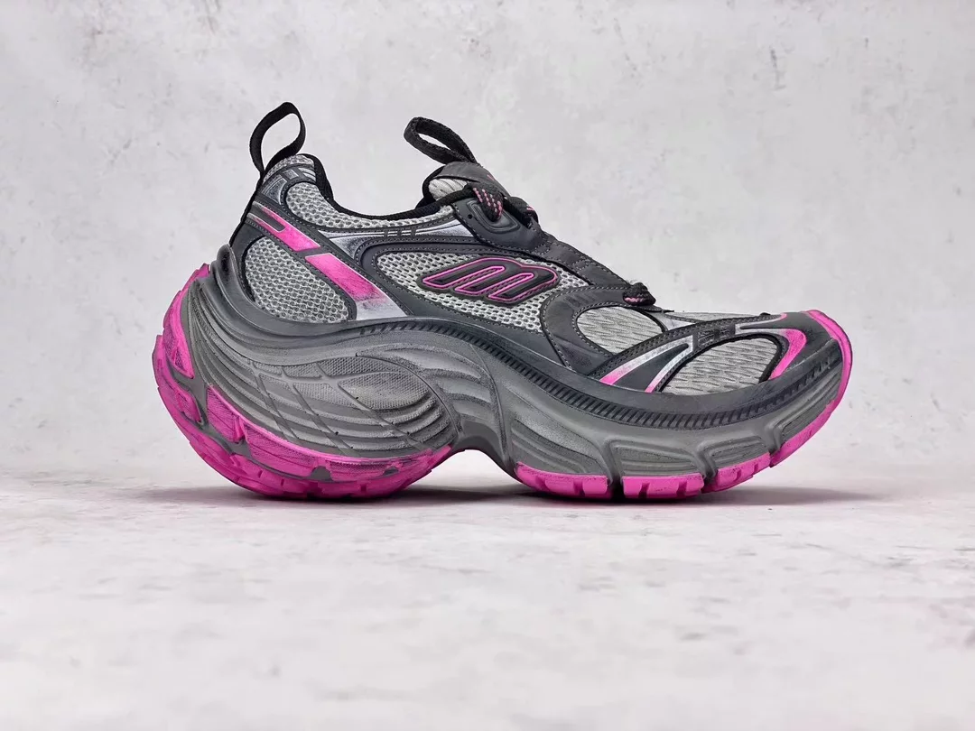 Ba*len*cia*ga women's 10xl sneaker in grey/pink/black - bb275