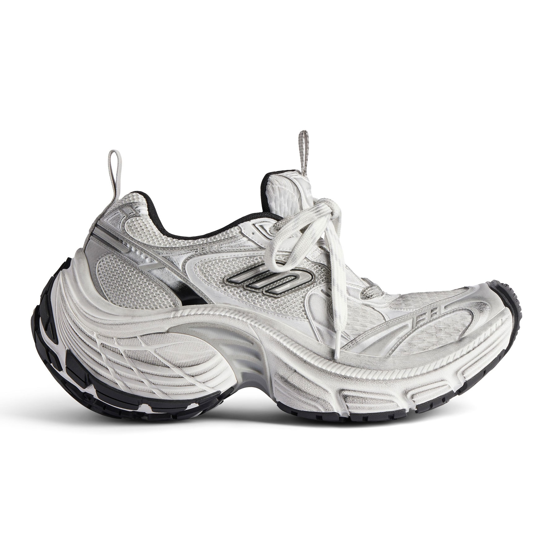 Ba*len*cia*ga men's 10xl sneaker in white/black/gris - bb273