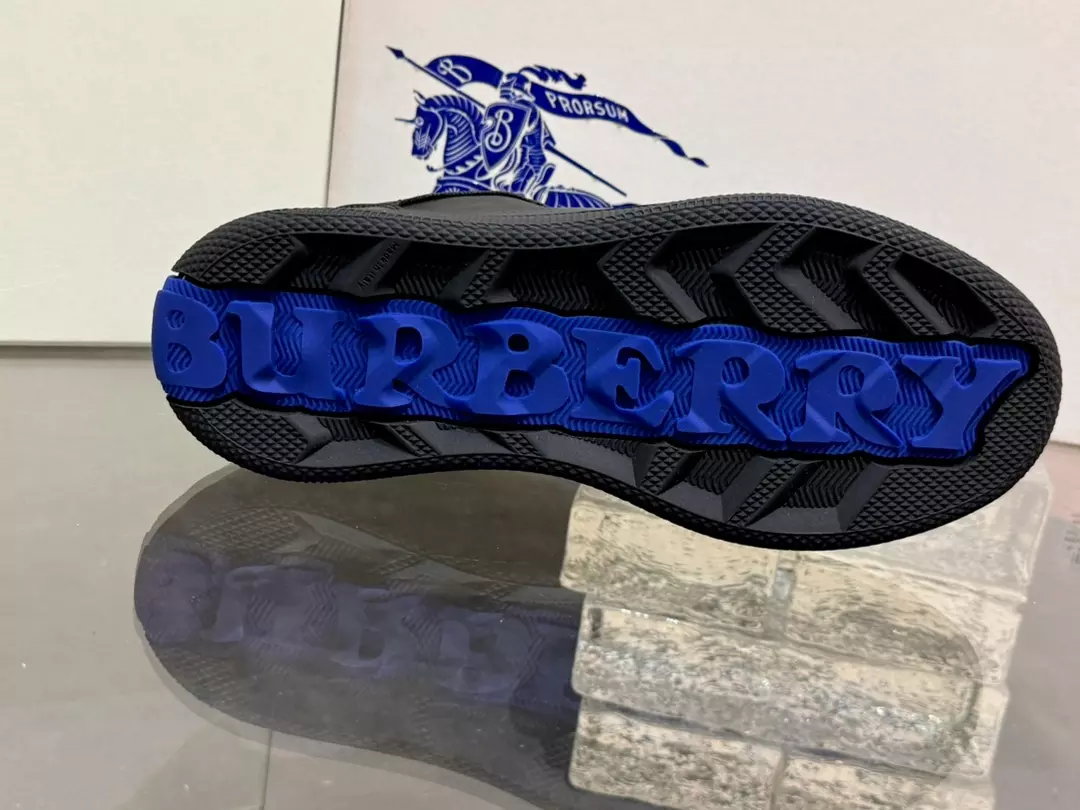 B**rry leather stock sneakers in black - bbr092